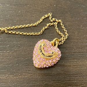 Juicy Couture Pink Heart Pendant Necklace
